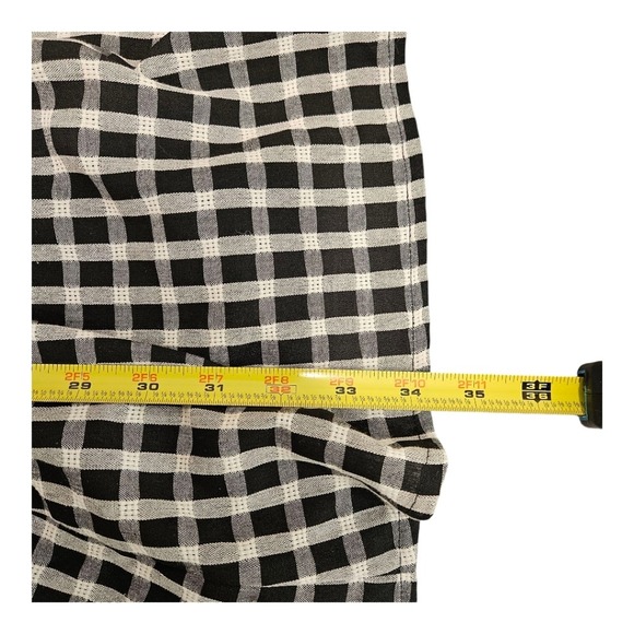 Womens Gingham Check Plaid Babydoll Milkmaid Peasant Mini Dress Puff Sleeves - Picture 14 of 15